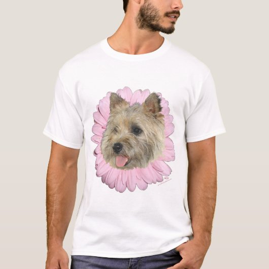Cairn Terrier Springtime Blume T-Shirt (Vorderseite)