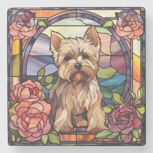 Cairn Terrier Stone Untersetzer (Vorderseite)