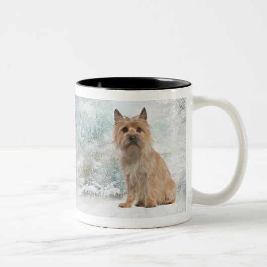 Cairn-Terrier-Tasse Zweifarbige Tasse (Rechts)