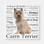 Cairn Terrier Traits Magnet (Vorne)