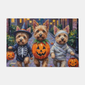 Cairn Terrier Trick-oder-Treating Halloween-Kostüm Fußmatte (Vorderseite)