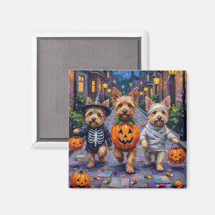 Cairn Terrier Trick-oder-Treating Halloween-Kostüm Magnet