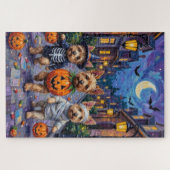 Cairn Terrier Trick-oder-Treating Halloween-Kostüm Puzzle (Horizontal)