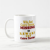 Cairn-Terrier-u. Ehefrau-vermisste Belohnung für Kaffeetasse (Links)