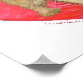 Cairn Terrier Valentinstag Poster (Ecke)