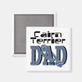 Cairn Terrier VATER Magnet (Vorderseite/Rückseite)