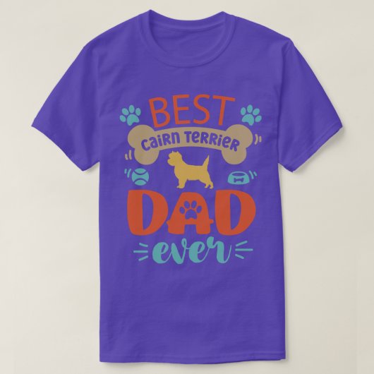 Cairn Terrier Vater T-Shirt (Design vorne)