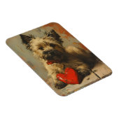 Cairn Terrier Vintag Valentinstag Magnet (Rechte Seite)