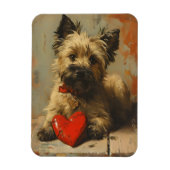 Cairn Terrier Vintag Valentinstag Magnet (Vertikal)