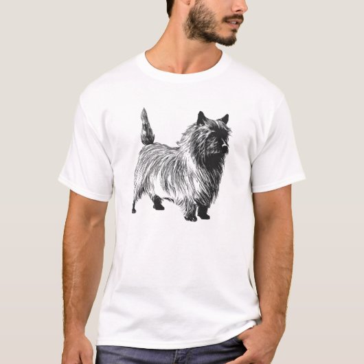 Cairn Terrier - Vintager T - Shirt (Vorderseite)