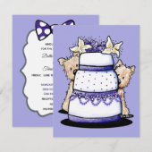 Cairn Terrier Wedding Einladungen (Vorne/Hinten)
