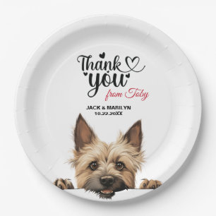Cairn Terrier Wedding Reception Pappteller