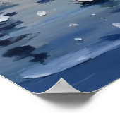 Cairn Terrier Weihnachtsboot Urlaub Poster (Ecke)
