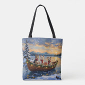 Cairn Terrier Weihnachtsboot Urlaub Tasche (Rückseite)