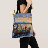 Cairn Terrier Weihnachtsboot Urlaub Tasche (Von Nahem)