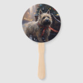 Cairn Terrier Weihnachtsfeiertage Fächer (Rückseite)