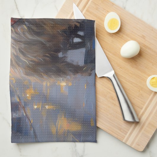 Cairn Terrier Weihnachtsfeiertage Geschirrtuch (Viertel Falte)