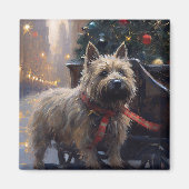 Cairn Terrier Weihnachtsfeiertage Magnet (Vorne)