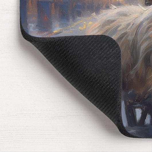 Cairn Terrier Weihnachtsfeiertage Mousepad (Ecke)