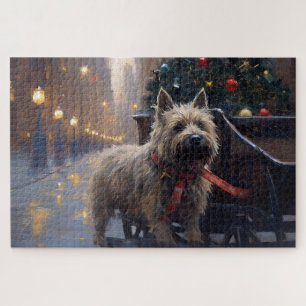Cairn Terrier Weihnachtsfeiertage Puzzle