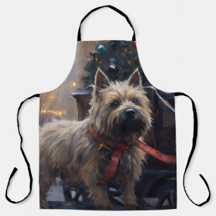 Cairn Terrier Weihnachtsfeiertage Schürze
