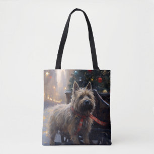 Cairn Terrier Weihnachtsfeiertage Tasche