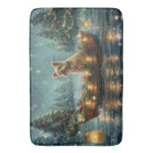 Cairn Terrier Weihnachtsfest Badematte (Vorderseite Vertikal)