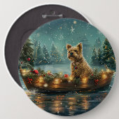 Cairn Terrier Weihnachtsfest Button (Vorne & Hinten)