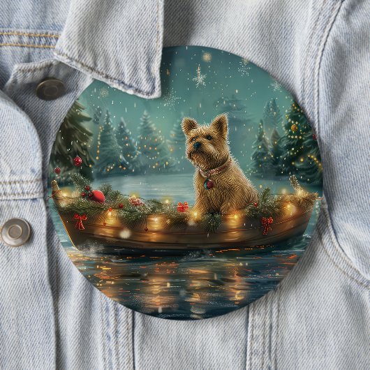 Cairn Terrier Weihnachtsfest Button (Beispiel)