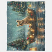 Cairn Terrier Weihnachtsfest Fleecedecke (Vorderseite)