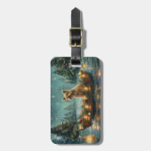 Cairn Terrier Weihnachtsfest Gepäckanhänger (Vorderseite vertikal)