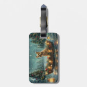 Cairn Terrier Weihnachtsfest Gepäckanhänger (Rückseite vertikal)