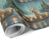 Cairn Terrier Weihnachtsfest Geschenkpapier (Rolleneckpunkt)