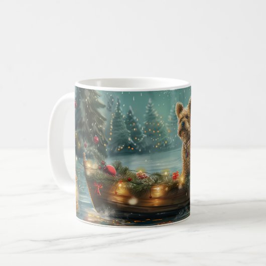 Cairn Terrier Weihnachtsfest Kaffeetasse (Vorderseite Links)