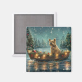 Cairn Terrier Weihnachtsfest Magnet (Vorderseite/Rückseite)