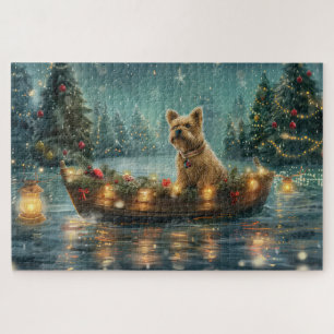 Cairn Terrier Weihnachtsfest Puzzle