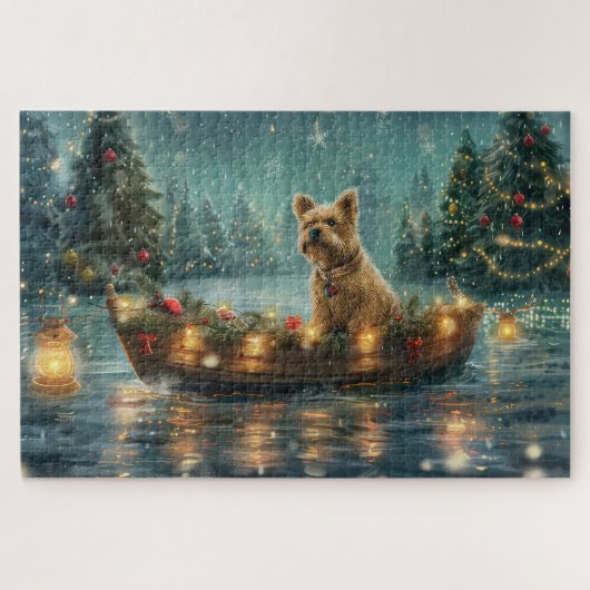 Cairn Terrier Weihnachtsfest Puzzle (Horizontal)