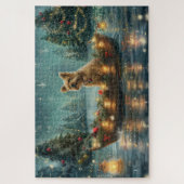 Cairn Terrier Weihnachtsfest Puzzle (Vertikal)