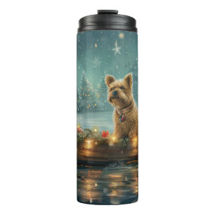 Cairn Terrier Weihnachtsfest Reise Thermosbecher