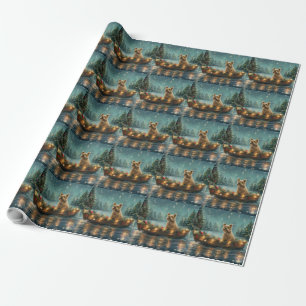 Cairn Terrier Weihnachtsfestreise Geschenkpapier