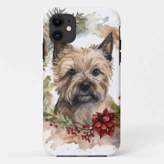 Cairn Terrier Weihnachtsmann Festliche Jungfrau Case-Mate iPhone Hülle (Rückseite)