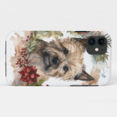 Cairn Terrier Weihnachtsmann Festliche Jungfrau Case-Mate iPhone Hülle (Rückseite (Horizontal))