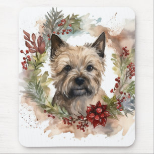 Cairn Terrier Weihnachtsmann Festliche Jungfrau Mousepad