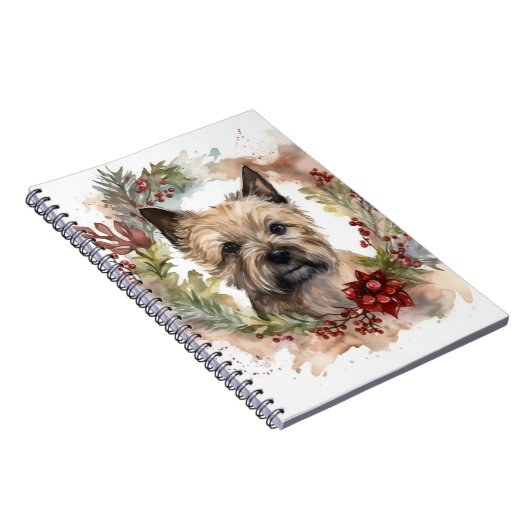 Cairn Terrier Weihnachtsmann Festliche Jungfrau Notizblock (Rechte Seite)