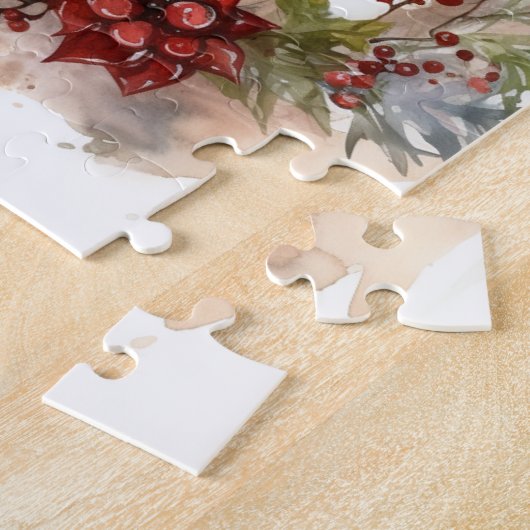 Cairn Terrier Weihnachtsmann Festliche Jungfrau Puzzle (Seite)