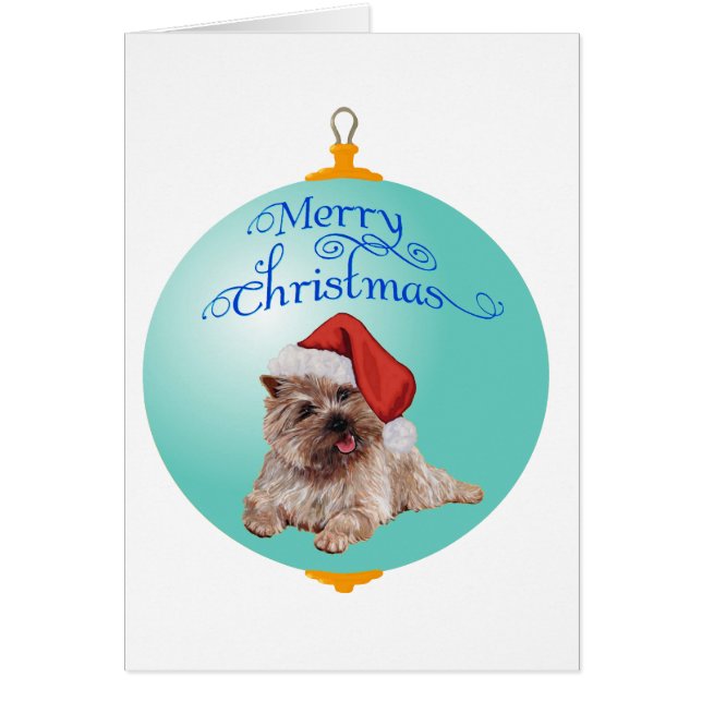Cairn Terrier Weihnachtsschmuck (Vorne)