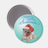 Cairn Terrier Weihnachtsschmuck Magnet (Vorderseite/Rückseite)