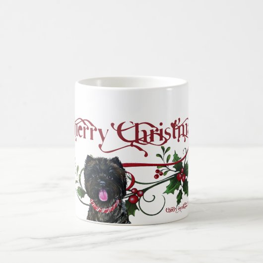 Cairn-Terrier-Weiß 11-Unze-klassische weiße Tasse (Mittel)