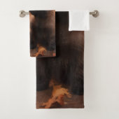 Cairn Terrier Welpe Herbst Kürbis Badhandtuch Set (Insitu)