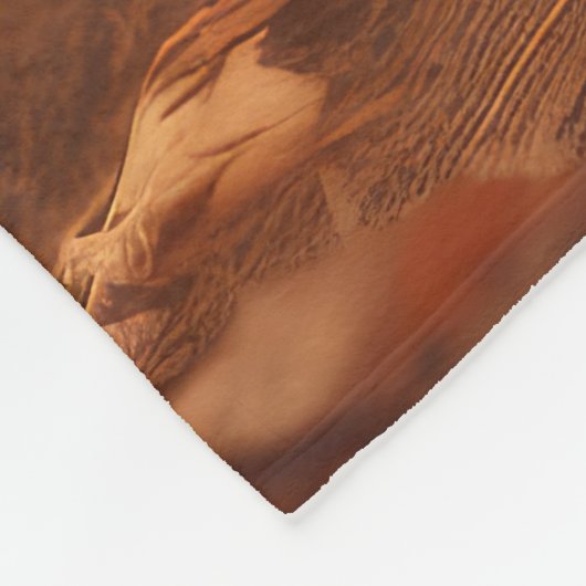 Cairn Terrier Welpe Herbst Kürbis Fleecedecke (Ecke)